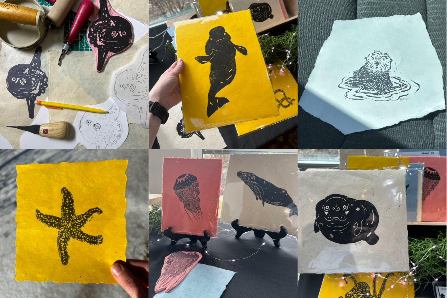 print series missed the bus handmade artwork by troubling visions