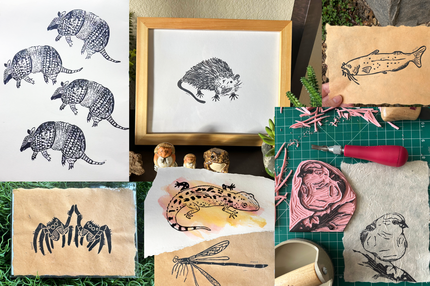 print series neighbors by troubling visions, features local austin texas wildlife